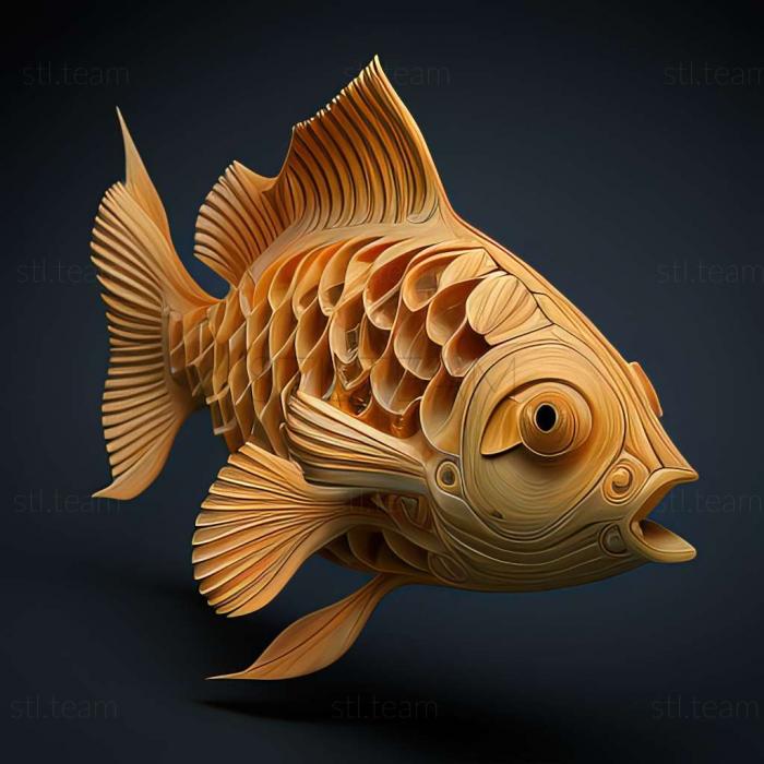 3D модель Скалярная рыба Леопольда (STL)